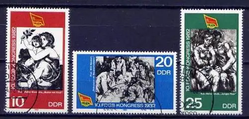 DDR Nr.2699/2701          O  used       (1772) ( Jahr: 1982 )