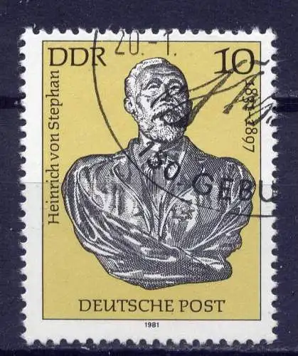 DDR Nr.2579          O  used       (1754) ( Jahr: 1981 )