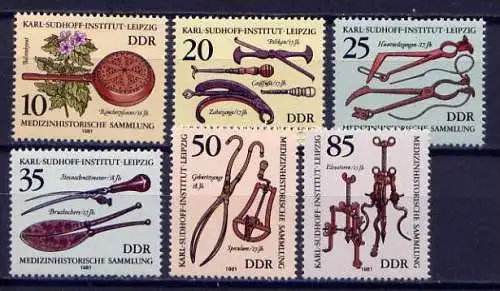 DDR Nr.2640/5            **  mint       (1622) ( Jahr: 1981 )