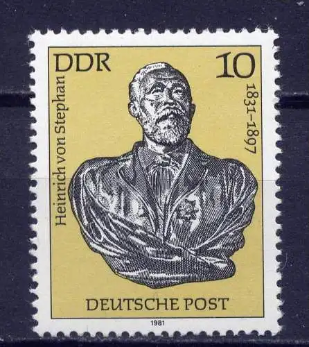 DDR Nr.2579          **  mint       (1584) ( Jahr: 1981 )
