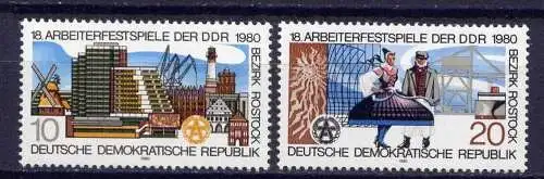 DDR Nr.2514/5           **  mint       (1150) ( Jahr: 1980 )