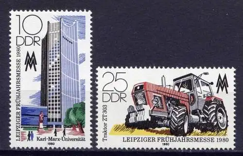 DDR Nr.2498/9           **  mint       (1135) ( Jahr: 1980 )