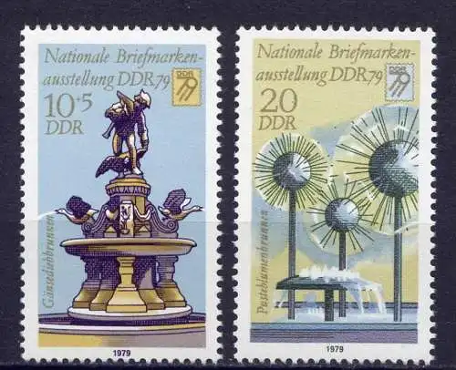 DDR Nr.2441/2            **  mint       (1100) ( Jahr: 1979 )
