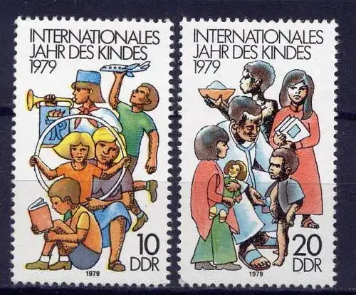 (1087) DDR Nr.2422/3            **  postfrisch