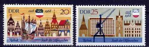 DDR Nr.1384/5      **  mint       (316) ( Jahr: 1968 )