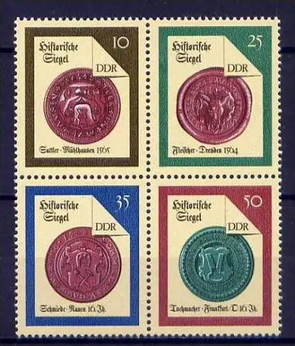 DDR Nr.3156/9 Viererblock   ** mint   (9693)  (Jahr:1988)