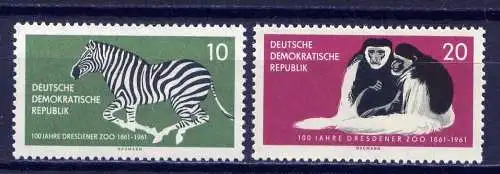 DDR Nr.825/6   ** mint   (6061)  (Jahr:1961)