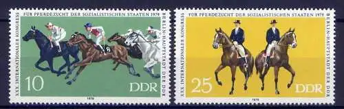 DDR Nr.2449/50   ** mint   (8701)  (Jahr:1979)