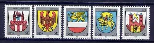 DDR Nr.2934/8   ** mint   (9126)  (Jahr:1985)