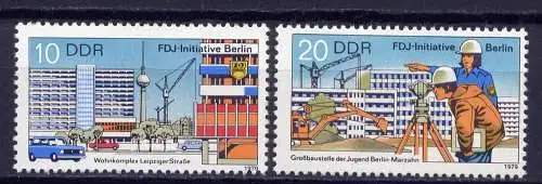DDR Nr.2424/5   ** mint   (1090)  (Jahr:1979)