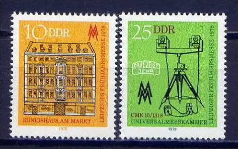 DDR Nr.2308/9   ** mint   (8598)  (Jahr:1978)