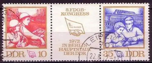 (11666) DDR Nr.1761/2 Streifen   O  gestempelt)