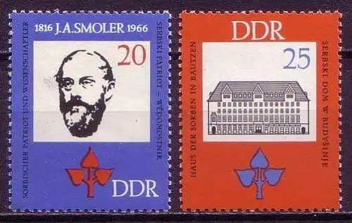DDR Nr.1165/6   ** mint   (12078)  (Jahr:1966)