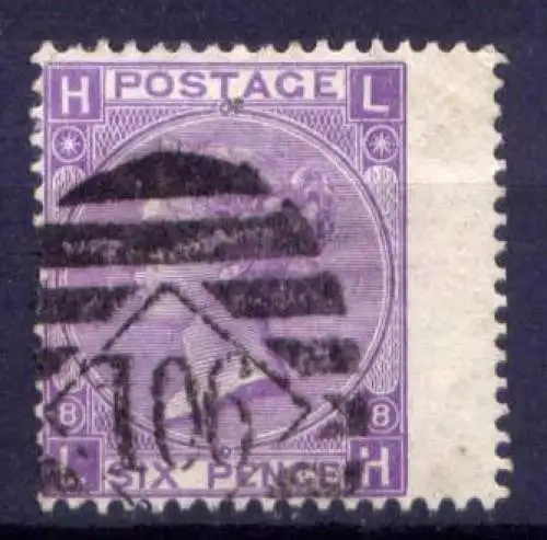 Grossbritannien Nr.30 Platte:8        O  used                (1503)