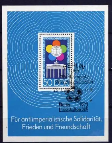 (26321) DDR Nr.1867 Block 38                                    O  gestempelt