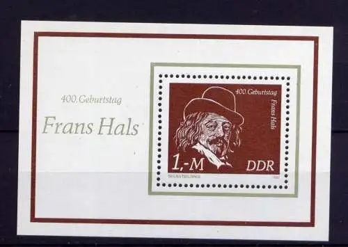 (26952)  DDR Nr.2547 Block 61     **  postfrisch      