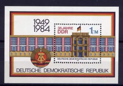 (26991)  DDR Nr.2890 Block 77     **  postfrisch      