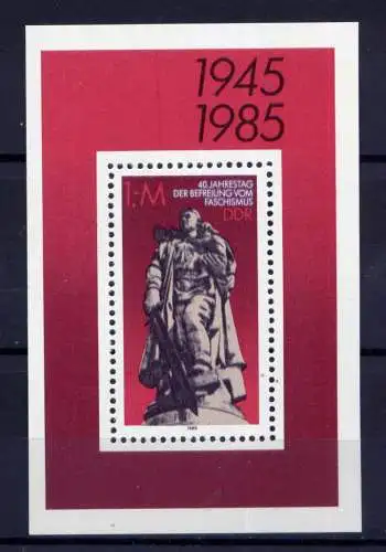 (27007)  DDR Nr.2945 Block 82     **  postfrisch      