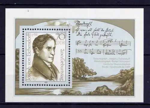 (27031)  DDR Nr.3155 Block 92     **  postfrisch      