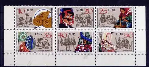 (27132)  DDR Nr.2716/21  Sechserblock     **   postfrisch      