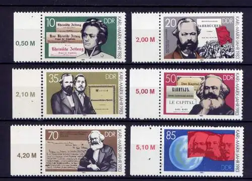 (27182)  DDR Nr.2783/8        **   postfrisch     Rand