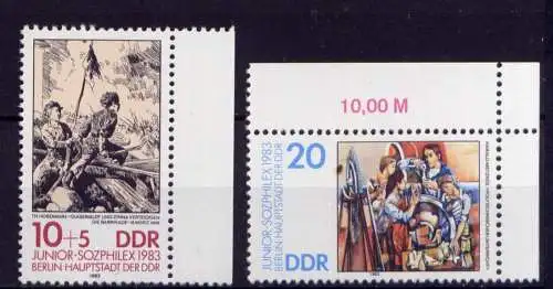 (27201)  DDR Nr.2812/3        **   postfrisch   Rand