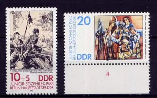 (27202)  DDR Nr.2812/3        **   postfrisch   Rand