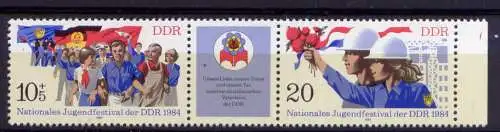 (27274)  DDR Nr.2878/9   Streifen         **   postfrisch  