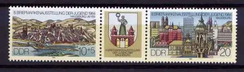 (27299)  DDR Nr.2903/4  Streifen           **   postfrisch  