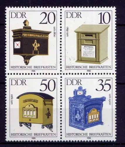 (27323) DDR Nr.2924/7 Viererblock     **   postfrisch  