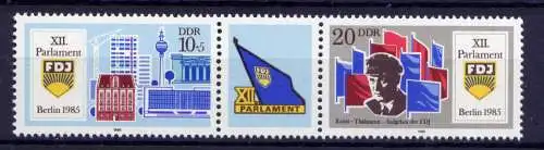 (27341) DDR Nr.2947/8 Streifen      **   postfrisch  