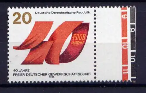 (27347) DDR Nr.2951      **   postfrisch  Rand