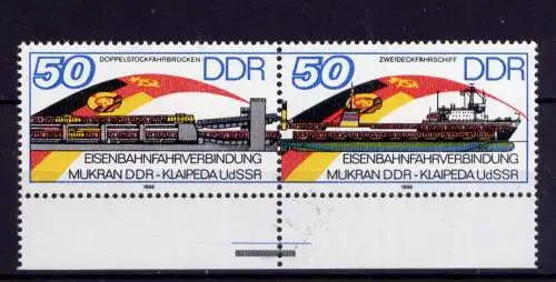 (27413) DDR Nr.3052/3 Paar         **   postfrisch
