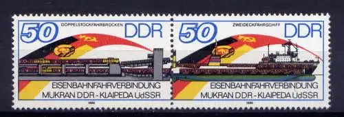 (27414) DDR Nr.3052/3 Paar         **   postfrisch  