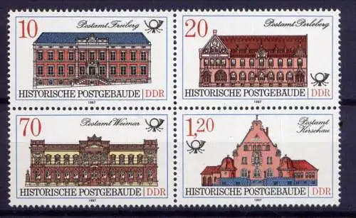 (27422) DDR Nr.3067/70 Viererblock        **   postfrisch