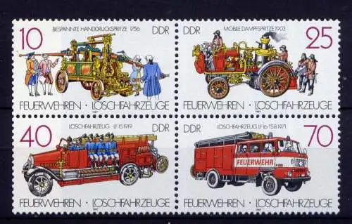 (27448) DDR Nr.3101/4 Viererblock         **   postfrisch