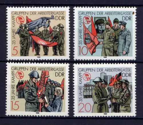 (27477) DDR Nr.3177/80              **   postfrisch  