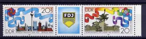 (27521) DDR Nr.3248/9 Streifen               **   postfrisch  