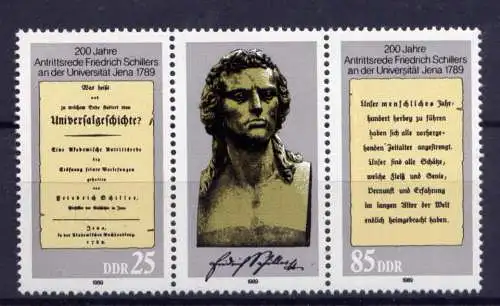 (27536) DDR Nr.3254/5 Streifen               **   postfrisch