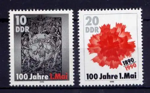 (27589) DDR Nr.3322/3               **   postfrisch  