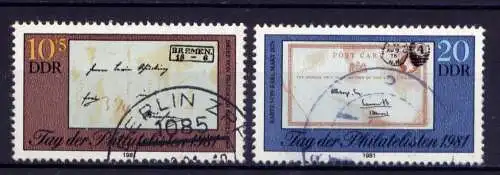 (27628) DDR Nr.2646/7               O   gestempelt  