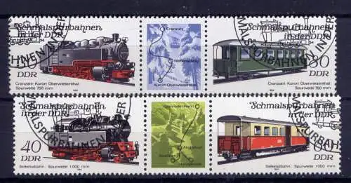 (27666) DDR Nr.2864/7 Zwei Streifen               O   gestempelt  