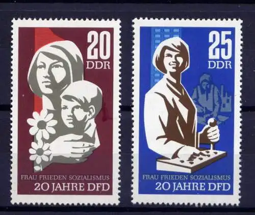 (29227) DDR Nr.1256/7         **   postfrisch       