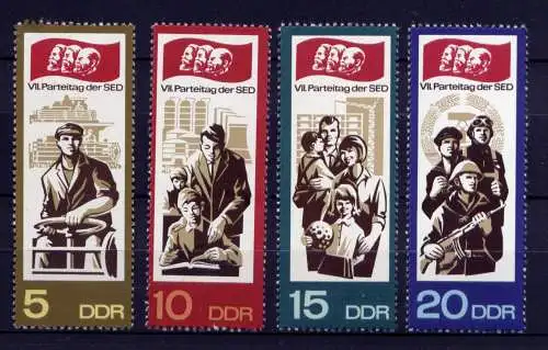 (29230) DDR Nr.1268/71         **   postfrisch       