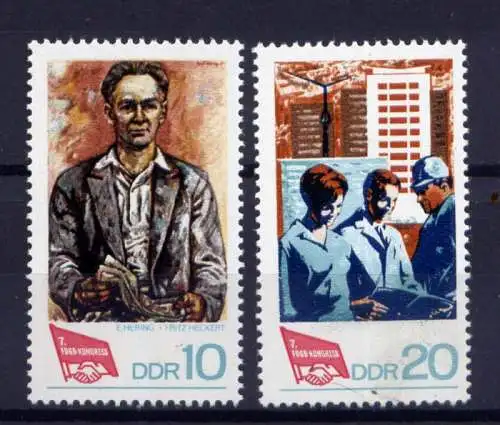 (29272) DDR Nr.1363/4             **   postfrisch       