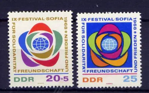 (29283) DDR Nr.1377/8             **   postfrisch       