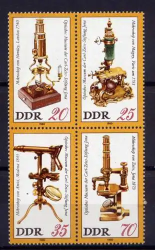 (29849) DDR Nr.2534/7 Viererblock             **  postfrisch 