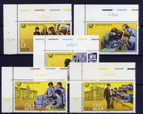 (29875) DDR Nr.2583/7  Eckrand             **  postfrisch 