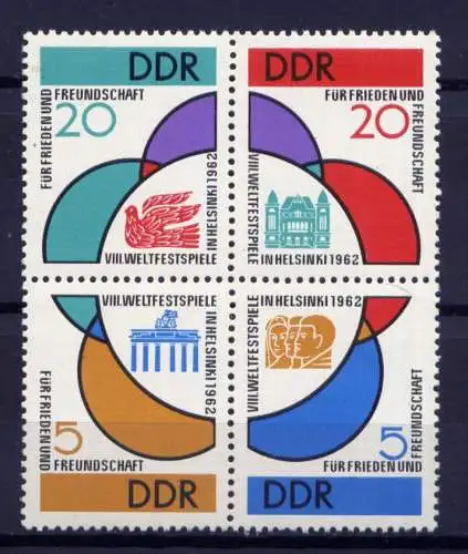  (29102) DDR Nr.901/4 Viererblock           **   postfrisch