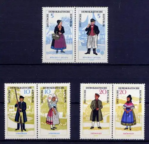  (29161) DDR Nr.1074/9 Paare         **   postfrisch  